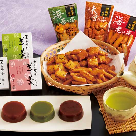 緑茶・あられ・羊かん詰合せ ４０画像3