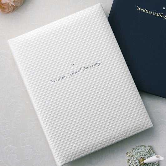  結婚証明書人前式用　パールホワイト　