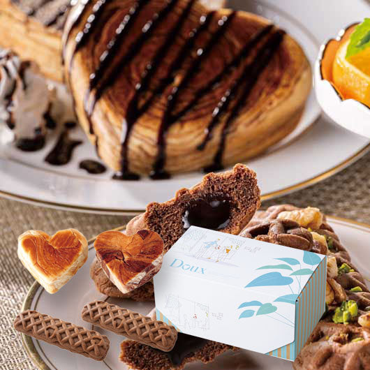  おいしいデニッシュハートブランチセット