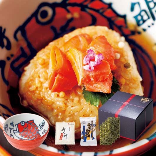  めで鯛どんぶり（赤）　本格海苔茶漬け（鮭）セット