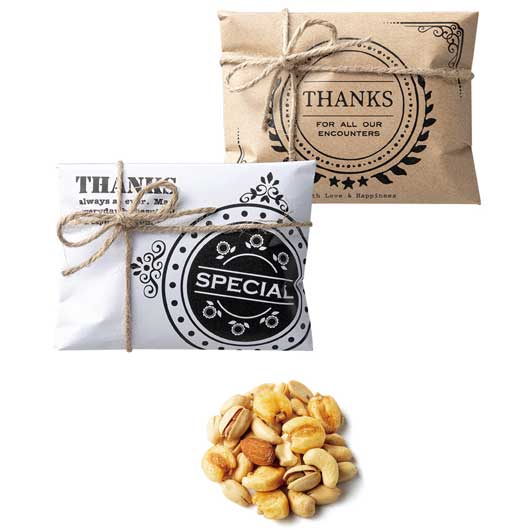 【プチギフト 350円】 幸せ届けたいなっ！つ
退職 お礼 ありがとう 挨拶 ナッツ おつまみ おしゃれ 販促品 イベント画像3