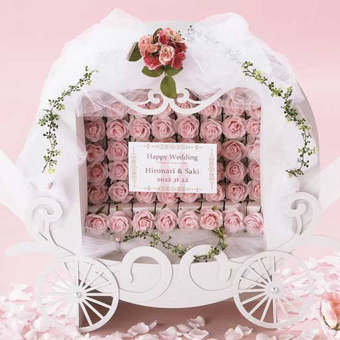  【プチギフト】シンデレラストーリー ピンク 56個セット
結婚式 名入れ ありがとう お菓子 クランチ かわいい プリンセス