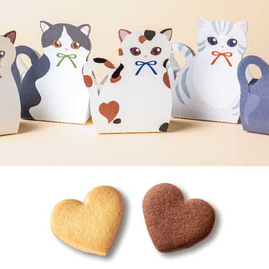 【プチギフト 300円】ニャンクス （クッキー）
結婚式 産休 退職 お菓子 おしゃれ 個包装 大人数 美味しい お礼の品 ありがとう ハートクッキー ちょっとしたお礼 職場画像3