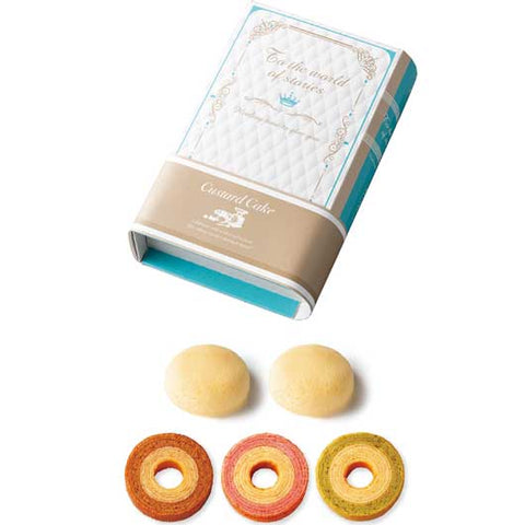  【プチギフト 1000円】 パティシエール物語－ＤＥＵＸ－
お菓子 おしゃれ 詰合せ ボックス入り 退職 ご挨拶 ミニバウム カスタードケーキ