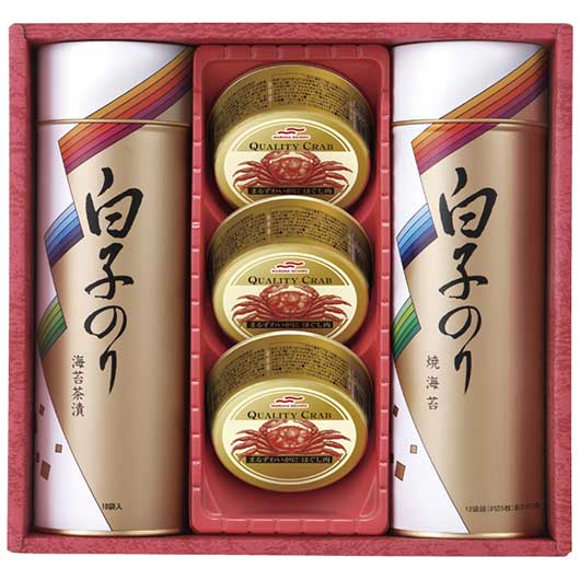 白子のり 海苔・かに缶詰合せ画像3