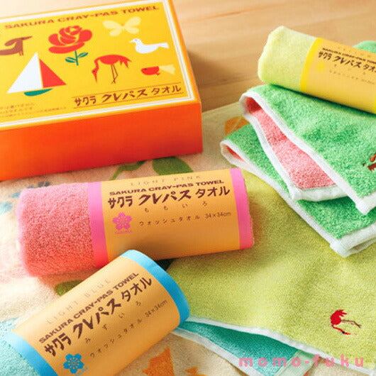 【プチギフト 1000円】サクラクレパス　タオルハンカチ【箱入り】
タオルハンカチ ミニタオル かわいい 卒園記念品 嬉しかったもの 卒園 記念品 卒園祝い 入学祝い お祝い 子供会 入学 粗品 販促品 景品 イベント画像3