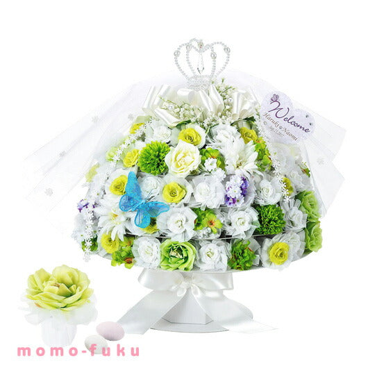 【プチギフト】ブラン・ブラン50個セット
結婚式 名入れ お花 かわいい 引き出物 お菓子 ドラジェ画像3