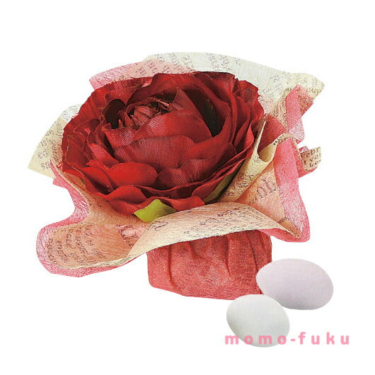 【プチギフト 300円】ボルドーローズ 単品
結婚式 お花 お菓子 ドラジェ 赤 おしゃれ 人気 個包装画像2