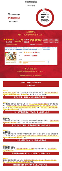 【プチギフト 200円】ハッピーハートクッキーズ
プレゼント 焼き菓子 お礼 ありがとう 退職 異動 産休 お返 ノベルティー 景品 イベント 挨拶 催し物 販促 記念品画像9