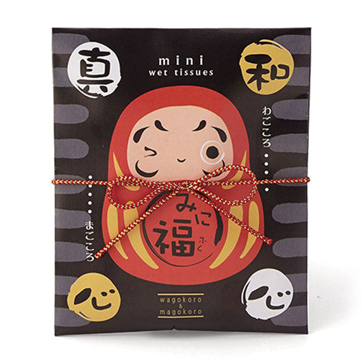 【プチギフト 300円】 みに福（ウェットティッシュ）
だるま ありがとう 縁起物 実用的 便利 かわいい ユニーク 退職 結婚式 和風 画像3