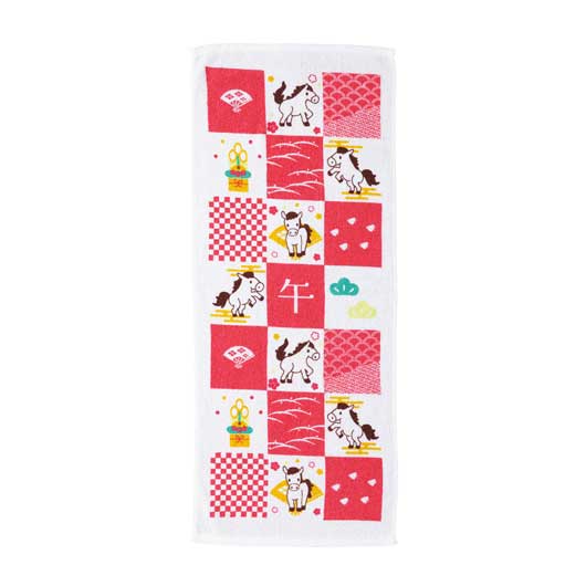 干支タオル／格子午画像2