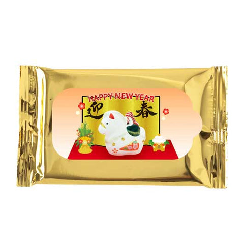  干支ゴールドウェットティッシュ１０枚入