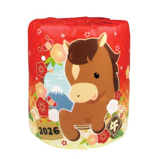  【100個単位】干支トイレットロール　午