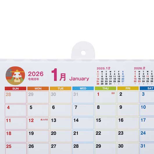 干支卓上壁掛けカレンダー画像3