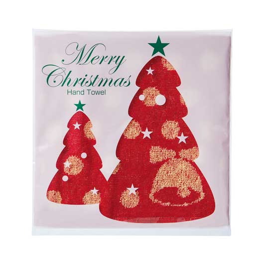 クリスマスジャガードハンドタオル