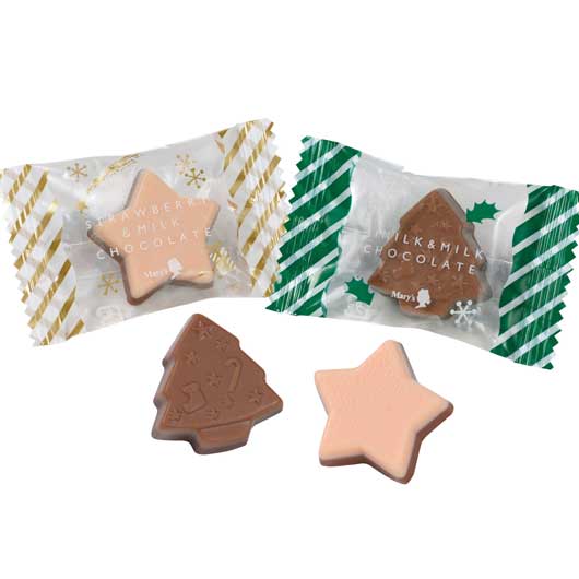 【24個単位】メリーチョコレート／クリスマスプレーンチョコレート画像2