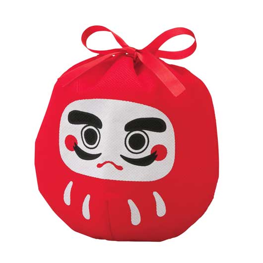  【60個単位】だるま巾着　お菓子３点セット