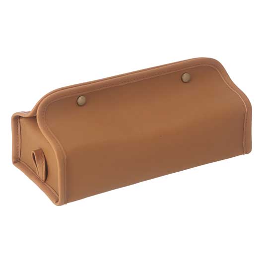  レザー調ティッシュケース　ベージュ