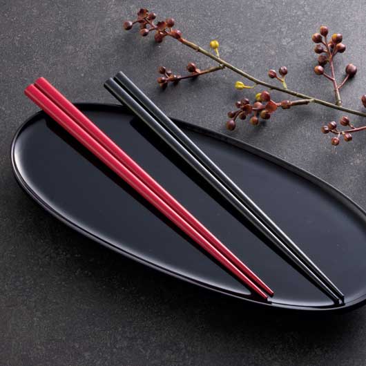 和膳若狭塗箸１膳　赤画像2