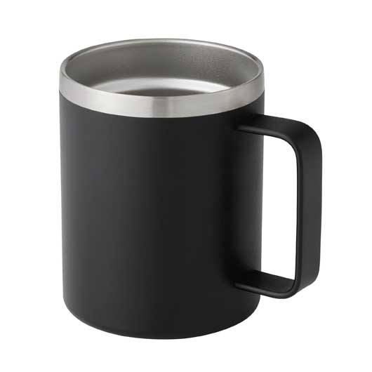  ランジュ／真空ステンレスマグカップ４５０ｍｌ□ブラック