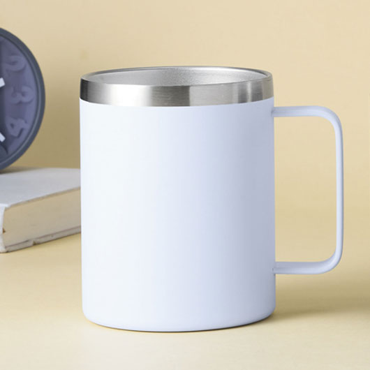 ランジュ／真空ステンレスマグカップ４５０ｍｌ□ホワイト画像2