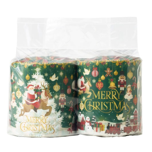  【50個単位】メリークリスマス／トイレットロール２ロール