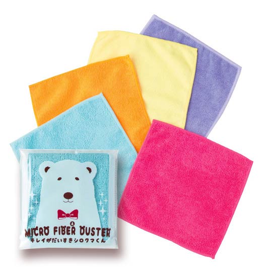  キレイがだいすきシロクマくん／マイクロファイバーダスター