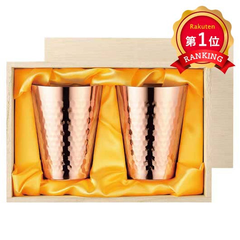  食楽工房 純銅タンブラー350ml ペア（木箱入）
