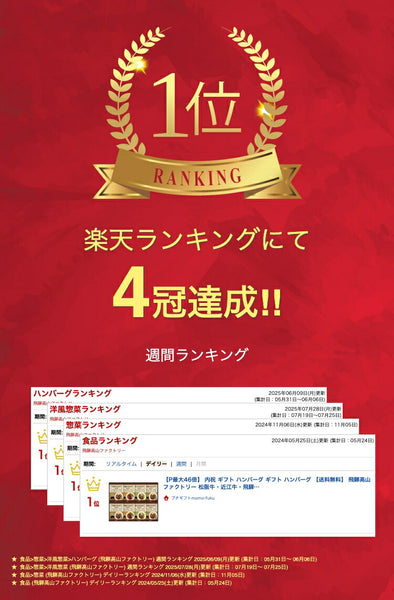 飛騨高山ファクトリー 松阪牛・近江牛・飛騨牛仕込み食べくらべハンバーグ詰合せ画像2