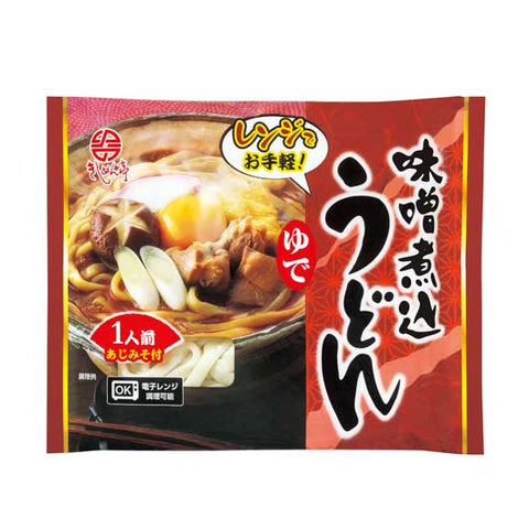 【60個単位】レンジでお手軽うどん１人前　味噌煮込うどん