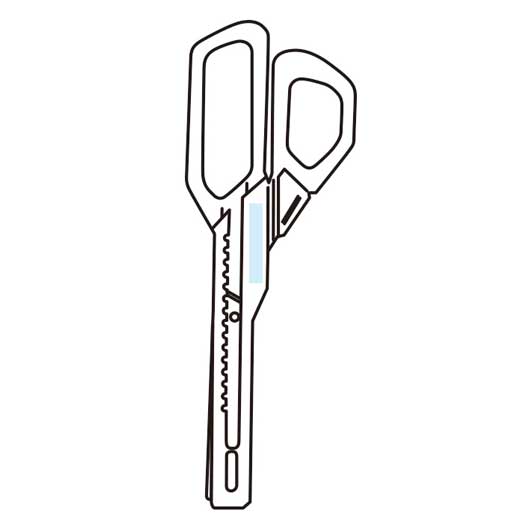 ２ｉｎ１　カッター付ハサミ画像10