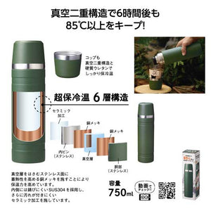  マウンテックス　超保冷温ボトル７５０ｍｌ