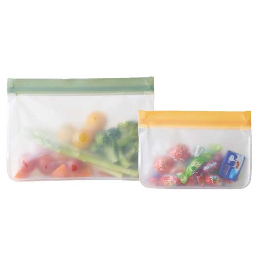 リル　繰り返し使えるジッパーバッグ２枚組画像4