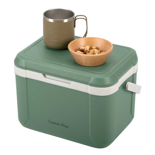 キャプテンスタッグ　シャルマンクーラーボックス　アーモンドグリーン画像2