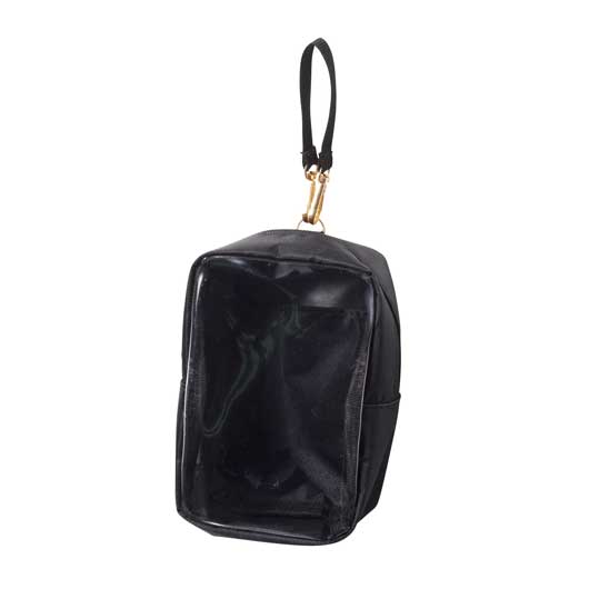 吊り下げられる　窓付ボックスポーチ画像2