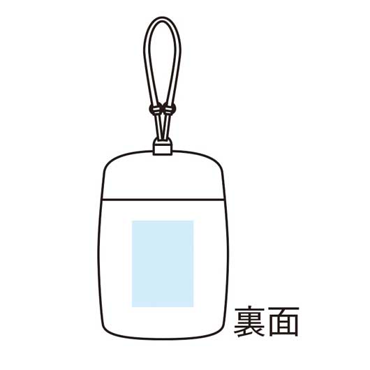 吊り下げられる　窓付ボックスポーチ画像10