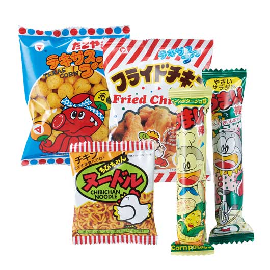 【40個単位】キャラクターバッグ付お菓子５点セット画像2