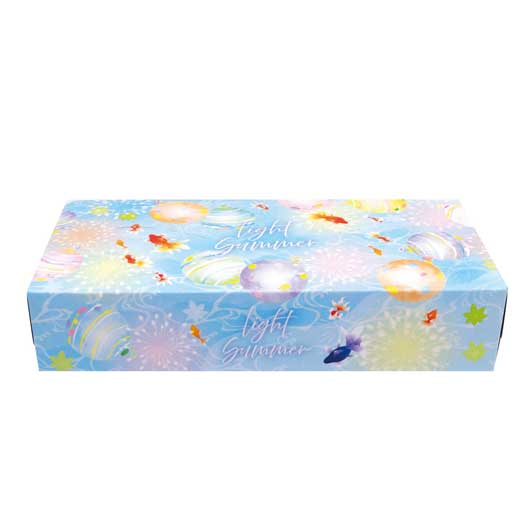 【60個単位】夏柄ＢＯＸティッシュ１２０Ｗ　サマー画像2