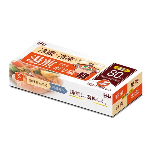 湯煎できるポリ袋Ｓサイズ８０枚入画像2