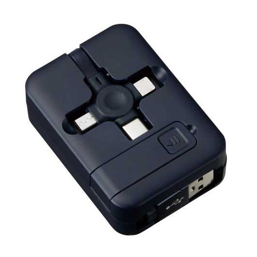 スマホスタンド付　３ｉｎ１ＵＳＢケーブル画像4