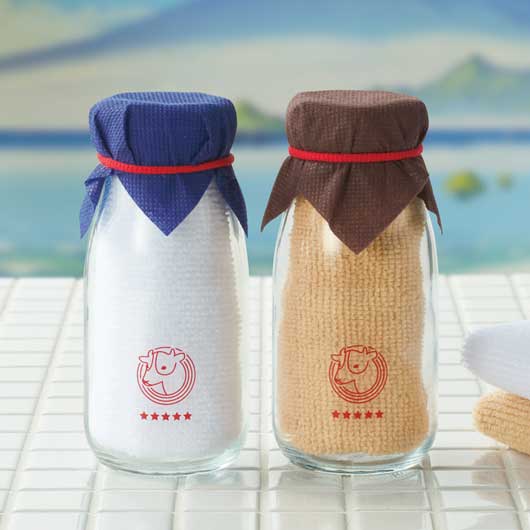 牛乳瓶入りハンカチタオル画像2