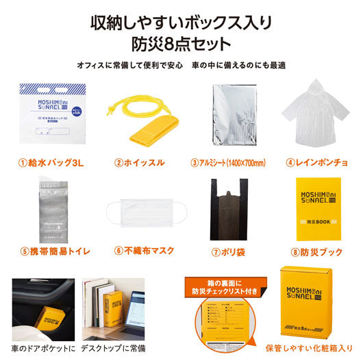 モシモニソナエル　防災ボックス８点セット画像2