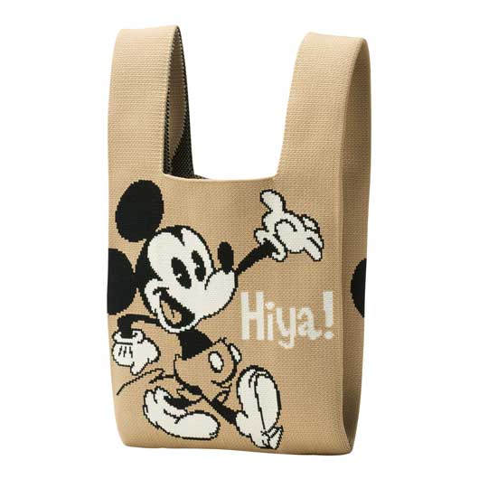 ミッキー＆ドナルド　ニットバッグ画像3