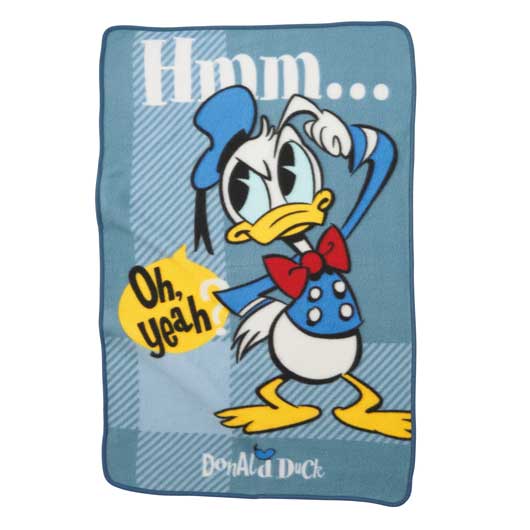 ミッキー＆ドナルドワッペン付ブランケット画像3