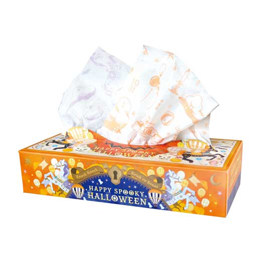 【60個単位】ハロウィンＢＯＸティッシュ１２０Ｗ画像2
