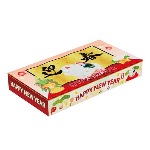  【300個単位】迎春ＢＯＸティッシュ４０Ｗ　午