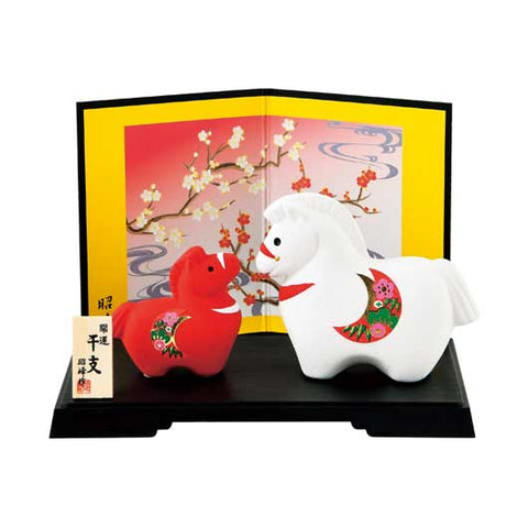  開運紅白の午　親子
