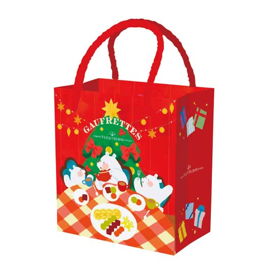 【24個単位】東京風月堂クリスマス袋付ゴーフレットミニ缶６枚入画像2