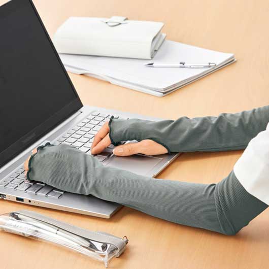 ひんやりベール　ＵＶカットアームカバー画像6