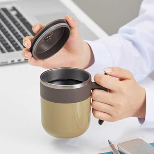 フタ付ダブルウォールステンレスマグ画像6